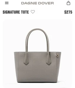 Dagne Dover Signature Tote In Bleecker Blush Size Large - Picture 1 of 10