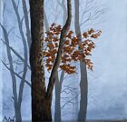 Autumn Landscape Acrylic Painting 8*8 On Gallery-Wrapped Canvas
