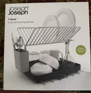 Joseph Joseph 85083 Y-rack Dish Rack, Drainboard Set & Cutlery Organizer, gray - Picture 1 of 7