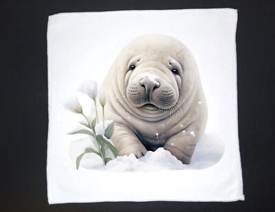 Winter animal Dish Towel, 12x12, FREE shipping, hand, tea towels, choice, gift - Image 1 of 4