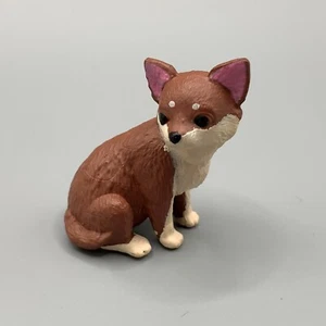 Chihuahua chocolate brown Dog Animal Toy Mini Figure Japan ff274 - Picture 1 of 7
