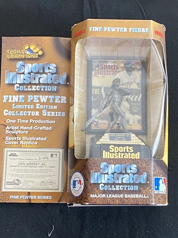 KEN GRIFFEY JR. SPORTS ILLUSTRATED PEWTER FIGURE Limited Edition NIB COA Cover