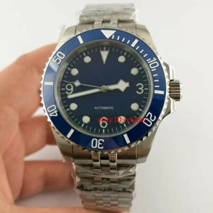 40mm luminous blue dial sapphire glass Automatic mens Wrist Watch - Picture 1 of 5