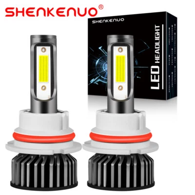 For Dodge Grand Caravan 3.3L 3.8L 1996-2007 2x 9007 LED Headlight High Low Bulbs - Image 1 of 4