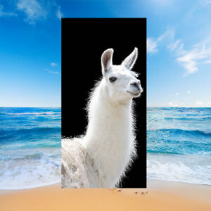 Holiday Xmas Gift Alpaca Llama Cactus Adult Kid Yoga Yogi Pool Swim Beach Towel