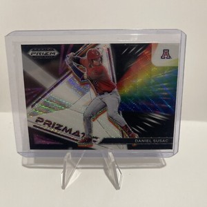 2022 Prizm Draft Picks Daniel Susac Prizmatic SSP Auto #PZ-DS Autograph A’s