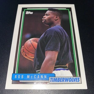 1992-93 Topps Gold Minnesota Timberwolves Basketball Card #363G Bob McCann - Picture 1 of 3