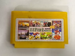 Super 117 in 1 RARE Famicom Famiclone Nes Tv Game Cartridge - Picture 1 of 3