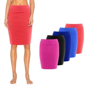 Sexy Elegant Damenrock Rock in vielen Farben Gerippt Stretch Ringel S/M und L/XL - Bild 1 von 8