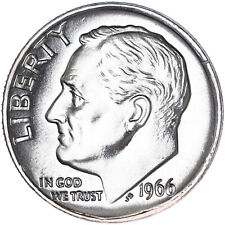1966 SMS Roosevelt Dime Gem CN-Clad Special Mint Set US Coin See Pics V627