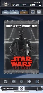 Topps Star Wars Digital Card Trader Might Of The Empire Pack Art Insert - Picture 1 of 1