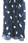 SCARF Rayon Woven Semi Sheer Birds Pattern Navy Blue Background PENGUINS