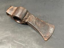 Old Vintage Hand Forged Rustic Iron Axe Hatchet / Axe Head Wood Cutter Tool G3