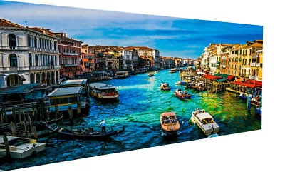 Leinwand Natur Wasser Schiffe Bilder Wandbilder - Hochwertiger Kunstdruck - Bild 1 von 4