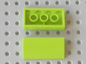 2 x LEGO Lime Slope Curved 2x4x2/3 Bottom Tubes Ref 88930 Set 9455 9457 41176 - Imagen 1 de 1