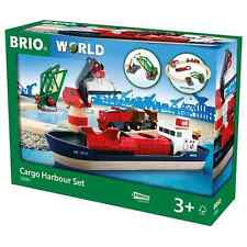 BRIO 33061 Cargo Harbour Wooden Train Set