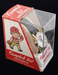 Vintage Criterion Campbell Kid Soup Character Watch in Original Box - Picture 1 of 5