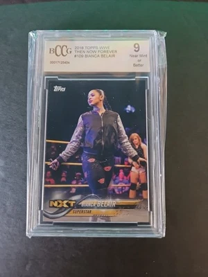 WWE Bianca Belair 2018 Topps WWE Then Now Forever WWE/NXT Rookie Card BCCG 9.0 - Image 1 of 2