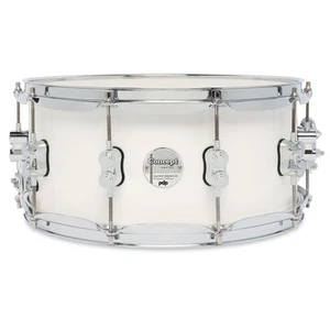 PDP Concept Maple 6.5x14 Snare Drum Pearlescent White Lacquer PDCM6514SSPW - Picture 1 of 5