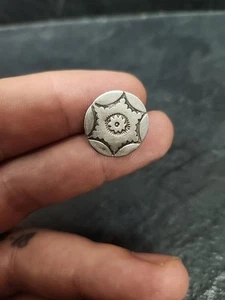 Single Sterling Silver Pin 6 Sided Star No Back Less Than 1 Ounce - Picture 1 of 2