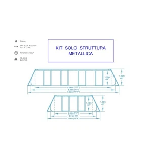 Bestway - 56466 - Kit Pfähle Komplett Schwimmbad 549 x 274 X 122 CM - Bild 1 von 1
