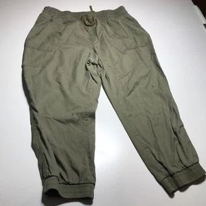 A New Day Jogger Pants Womens 2XL Slightly Faded Broken In Olive Lyocell Travel - Picture 1 of 18
