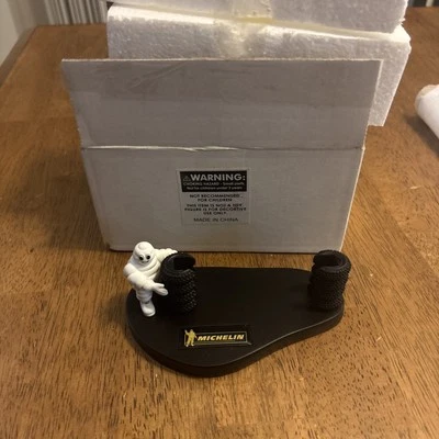 Portatarjetas de visita Michelin Tire Man raro Foto 1 de 3