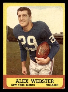 1963 Topps #51 Alex Webster - Bild 1 von 2