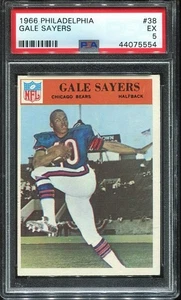 Philadelphia #38 1966 Gale Sayers RC PSA 5 Chicago Bears Salón de la fama EE. UU. de Kansas - Imagen 1 de 1