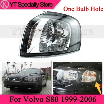 LH One Bulb Hole Front Corner Turn Signal Lamp Light For Volvo S80 1999-2006 - Image 1 of 4