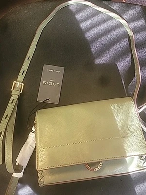 Bandolera Lodis Amy 1965 color ciprés cuero genuino Foto 1 de 4