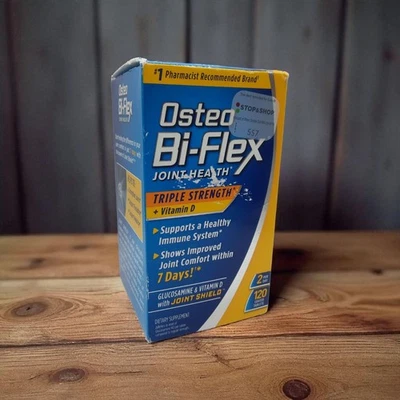Osteo Bi-Flex Triple Fuerza + Vitamina D 120 Tabs Recubiertos 2 Por Día E: 02/2026  Foto 1 de 4