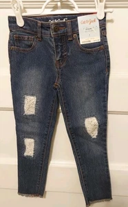 Nuevo con etiquetas Jeggings de cintura ajustable súper elásticos para niña Cat And Jack talla 4  - Imagen 1 de 5