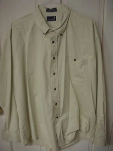 Stanley Blacker 100% Cotton Beige Khaki Long Sleeve Shirt - XXL  - Picture 1 of 1
