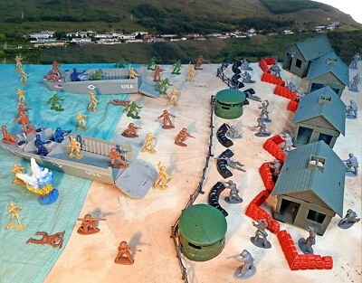 Juego Commandos Strike At Dawn de la Segunda Guerra Mundial #1 "The Landing" 54 mm juguete de plástico soldados Foto 1 de 4