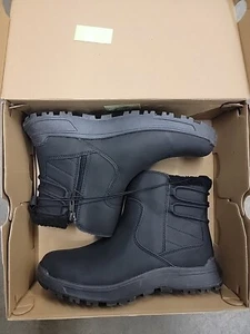 Stivali invernali Eddie Bauer donna foderati caldi imbottiti plantare sirena neri taglia 9 - Foto 1 di 2
