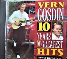 VERN GOSDIN: 10 Years of Greatest Hits - Newly Recorded (CD,1990,Columbia) VG++