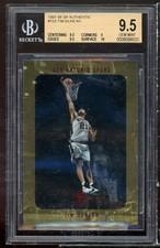 Tim Duncan Rookie Card 1997-98 SP Authentic #128 BGS 9.5 (9.5 9 9.5 10