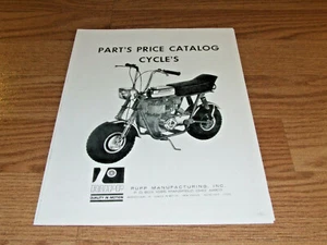 VINTAGE RUPP 1969 PARTS PRICE CATALOG CYCLES (REPRODUCTION ) 4 PAGES PN13971 - Picture 1 of 3