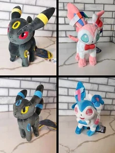 Umbreon, Sylveon, Shiny Versions Eevee Evolution Plush Stuffed Animal Toy 8" - Picture 1 of 15