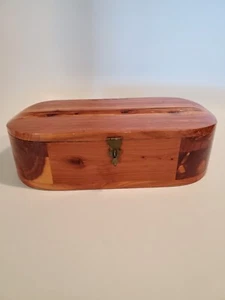 VTG Famous One Log House Redwood Trinket Keepsake Box Souvenir 11" x 5" x 3-1/4" - Picture 1 of 19