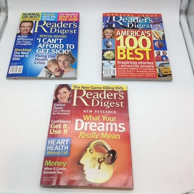 2006 Reader's Digest Magazines Lot of (3) February, April, May Robin Williams - Image 1 of 4