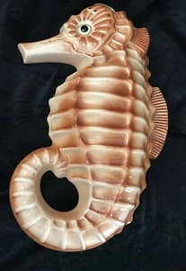 Vintage Keramik Seepferdchen Wandbehang 12,5" - Bild 1 von 8