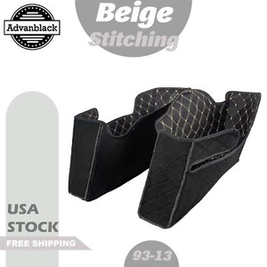 Forro de alforja de costura beige Advanblack para 93-13 OEM de fábrica - Imagen 1 de 10