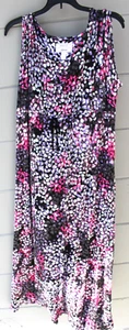 Carole Hockman Heavenly Soft Sleepwear SZ PL Multicolor Lounge Maxi Dress - Picture 1 of 6