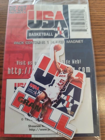 Lot of 80 Grant Hill usa TEAM LOGO PLAYER PRO MAGNET DIE CUT 1996 Cover