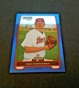 2012 Bowman Chrome Blue Refractor #BCP111 Rob Rasmussen Houston Astros /250 