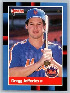 1988 Donruss Gregg Jefferies #657 RC, SP New York Mets - Picture 1 of 2