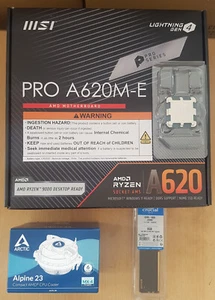 Zestaw modernizacyjny Pakiet AMD Ryzen 5 8400F AM5 MSI MB A620M i 8 GB - bez grafiki - Zdjęcie 1 z 5