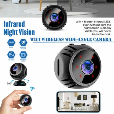 HD 1080p drahtlose Wifi Mini Kamera IP Heimsicherheit DVR Nachtsicht Innen Cam - Bild 1 von 4